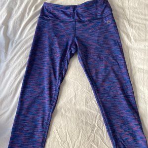 Purple capri yoga pants
